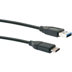 USB-3.1-Adapterkabel C-Stecker USB 3.0 1m schwarz*Schwaiger Discount