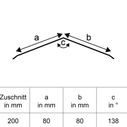 SDF Firstblech 200 x 8 x 8 cm* Best