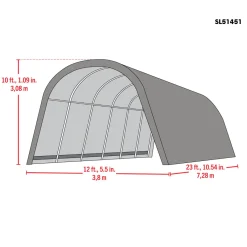 ShelterLogic Weidezelt Run-In-Shed 29,2m² 730x400x300cm Grün