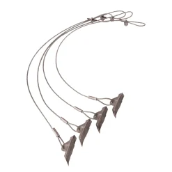 Weidezelt Zubehör Bodenanker 4 Stück 107cm Silber*ShelterLogic New