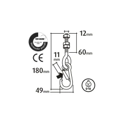 Sicherheits-Schhaukelhaken Eisengewinde^ Clearance