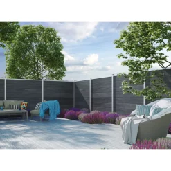 TETZNER & JENTZSCH Sichtschutzzaun Oeland grau 2,0 x 210 x 179,3 cm