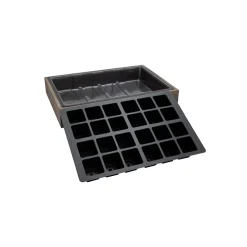 Anzuchtholzkiste 24er Topfplatte 35 x 24 x 6 cm*Siena Garden Hot