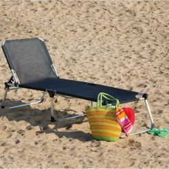 Dreibeinliege Klappliege Danzig grau 130 kg^Siena Garden Clearance