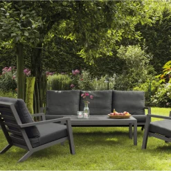 Loungetisch Belia 120 x 70 x 43,5 cm matt anthrazit/anthrazit*Siena Garden Online