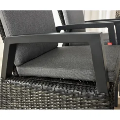 Siena Garden Positionssessel Taranto Aluminium-Gestell anthrazit Gardino-Geflecht