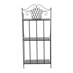 Siena Garden Regal Como 63 x 29 x 142 cm matt schwarz/dunkelgrau