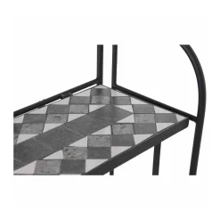 Siena Garden Regal Como 63 x 29 x 142 cm matt schwarz/dunkelgrau