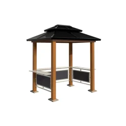 Sojag Pavillon BBQ Maui 158x249x278cm Holzoptik