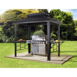 Pavillon BBQ Messina 68 179x292x262cm Anthrazit*Sojag Best