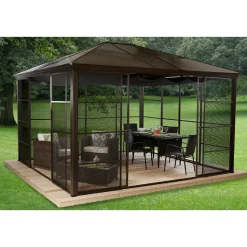 Pavillon Castel 1214 362,08x427,08x296,28cm Bronze*Sojag Hot