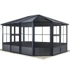 Sojag Pavillon Kaltwintergarten Charleston 1215 383,6x488,6x280,89cm Anthrazit
