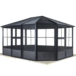 Sojag Pavillon Kaltwintergarten Charleston 1212 383,6x383,6x280,89cm Anthrazit