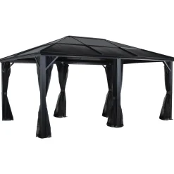 Pavillon Meridien 1216 inkl. Moskitonetz 365x485x270cm Anthrazit*Sojag Clearance