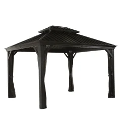 Pavillon Messina 1012 inkl. Moskitonetz 298x363x291,5cm Anthrazit*Sojag Online
