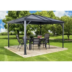 Pavillon Ventura 1014 295,5x423x261cm Basaltgrau*Sojag Online