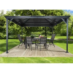 Pavillon Ventura 1014 295,5x423x261cm Basaltgrau*Sojag Online