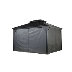 Sojag Vorhang-Set für Messina & Mykonos 1012 Dunkelgrau