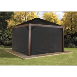 Sojag Vorhang-Set für South Beach & Valencia 1212 Schwarz