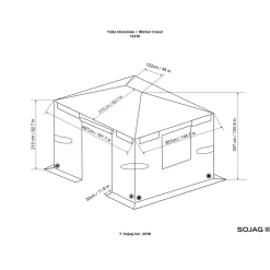 Sojag Winterabdeckung für 1216 Modelle Grau