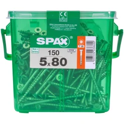 Universalschraube Wirox Senkkopf 5 x 80 mm 150 Stück^Spax Discount