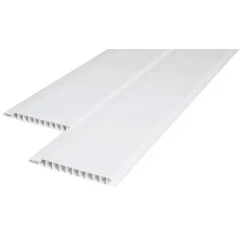 Vinylboden Kunststoff-Paneel Duropan weiß 270 x 10,5 cm*Specht Hot