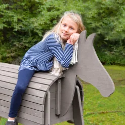 Spielpferd grau 64 x 123 x 151 cm^ Sale