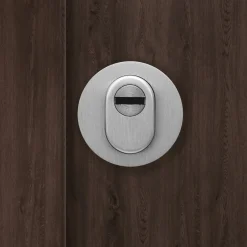 SplenDoor Premium-Haustür Passivedoor Lund RC2 energiesparend einbruchsicher nussbaum 110 x 210 cm links