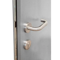 SplenDoor Premium-Haustür Passivedoor Malmo RC2 energiesparend einbruchsicher grau 110 x 210 cm rechts