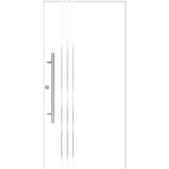 SplenDoor Premium-Haustür Passivedoor Kalmar energiesparend weiss 100 x 200 cm links