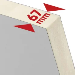 SplenDoor Sicherheits-Nebeneingangstuer NS3 RC2 auf Maß, Weiss, Links