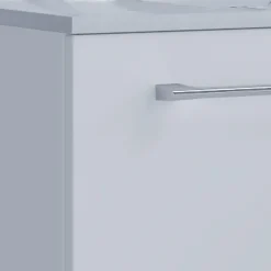 Stand-Waschplatz 80 cm 2-teilig 2 Türen weiß^VCM New