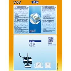 Staubsauger-Beutel V 63 Classic^Swirl New