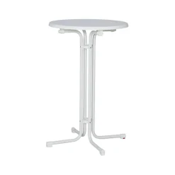 Stehbiertisch weiß klappbar^ New
