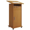 VCM Stehpult Meeta mit Tür braun