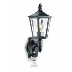 Klassische Außenleuchte L 15 S mit Bewegungsmelder Schwarz^Steinel Hot
