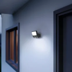 Steinel LED-AuÃŸenstrahler XLED curved mit Bewegungsmelder anthrazit