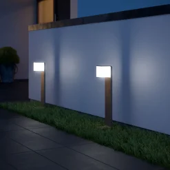 Steinel Standaußenleuchte mit Bewegungsmelder GL 80 SC iHF-Sensor silber