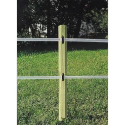 Streckenpfahl Octo Wood 8 x 180 cm braun