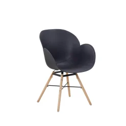 Stuhl „Amalia 110“, 2er-Set, schwarz