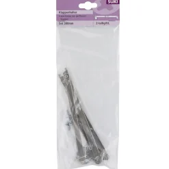 Suki Klappenhalter 300 mm vernickelt 2 Stück