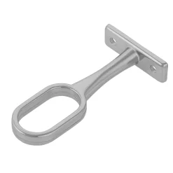 Mittelhalter Durchmesser 3 cm oval silber^Suki Best