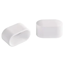 Suki Rohrkappen 3 x 1,5 cm weiß 4 Stück