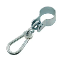 Schelle mit Karabinerhaken verzinkt 100 mm*Suki