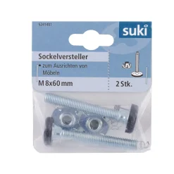 Sockelversteller verzinkt 6 cm 2 Stück^Suki Clearance