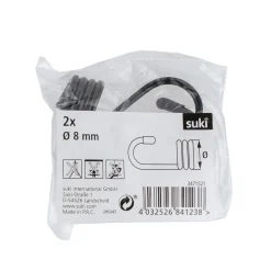 Suki Spannhaken für Expanderseile beschichtet 8 mm 2 Stück
