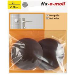 Wandpuffer-Set mit Schrauben klebend 6 cm braun 2 Stück*Suki Hot