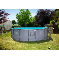 Summer Waves Elite Frame Pool 488x488x122cm Anthrazit