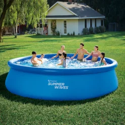 Summer Waves Quick Up Pool 457x457x107cm Blau