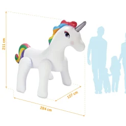 Wasserspielzeug Sprinkler Einhorn 284x127x211cm Weiß^Summer Waves Hot